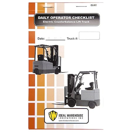 Replacement Checklist Book, 1 3/8
