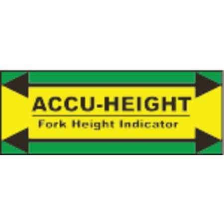Height Indicator Label, 12 in. H, Vynil MPN:70-1100