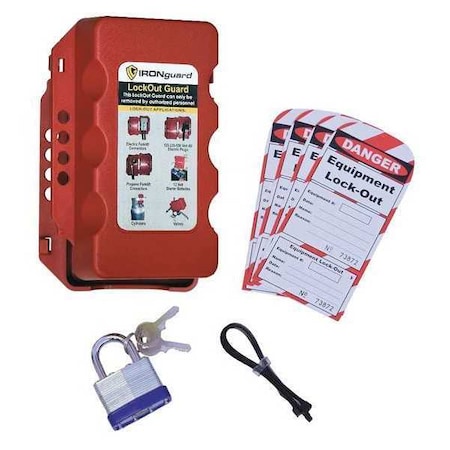 Equipment Lockout System, Red, 2 1/2