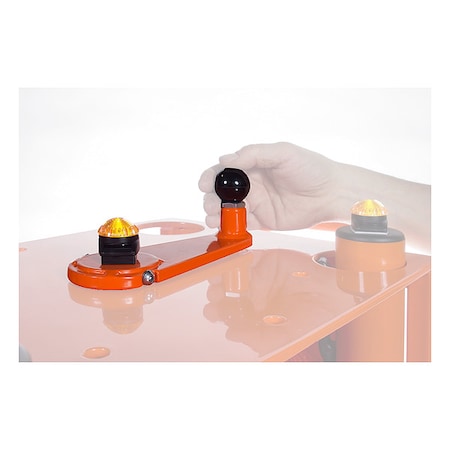 Barrier System Crank Handle, Steel, Orange MPN:70-6039