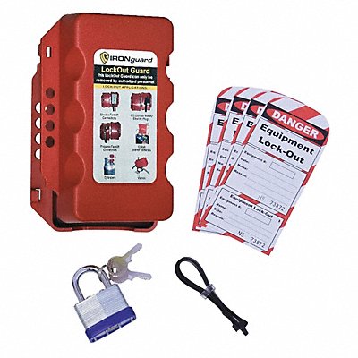 Equipment Lockout System Plastic Red MPN:70-1187