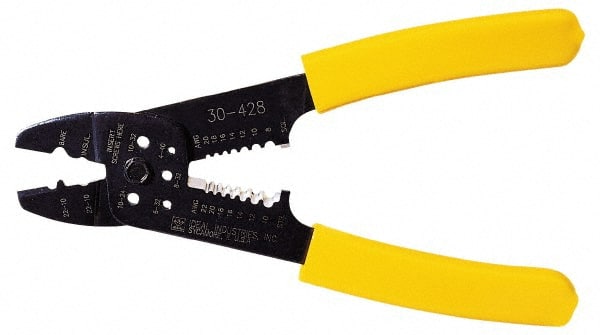 Wire Stripper: 8 AWG Max Capacity MPN:30-428