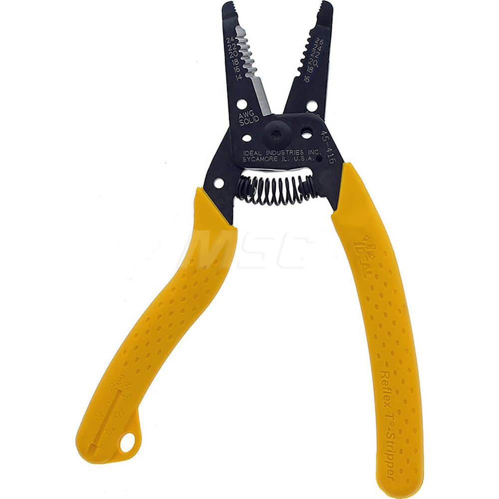 Wire Stripper: 24 AWG to 1 Max Capacity MPN:45-416