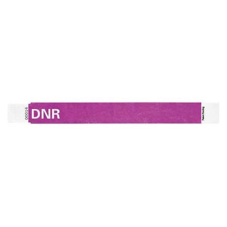 ID Wristband, Tyvek, 1 in. W, DNR, PK500 MPN:ALR-TA-36