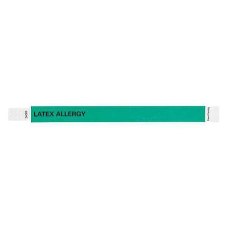 ID Wristband, Tyvek, Latex Allergy, PK500 MPN:ALR-TP-35