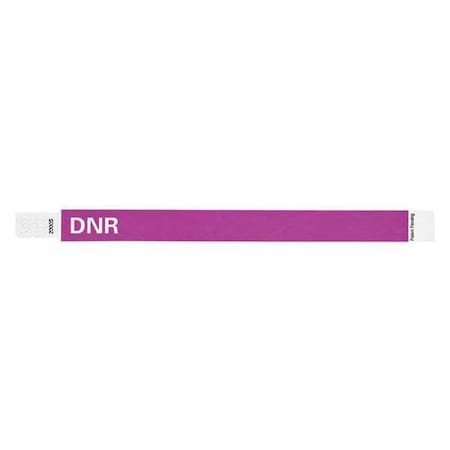 ID Wristband, Tyvek, 10 in. L, DNR, PK500 MPN:ALR-TP-36