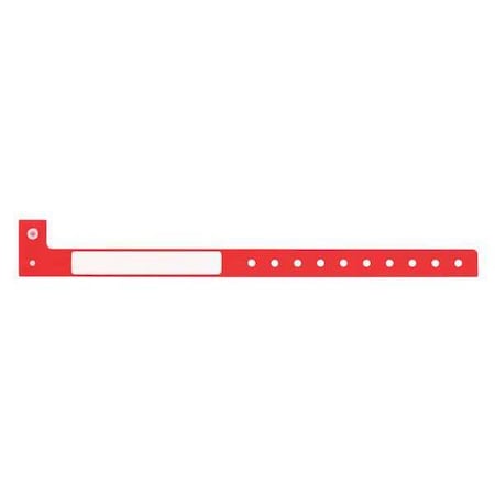 ID Wristband, L-Shaped, Red, PK500 MPN:CLS-PAO-03