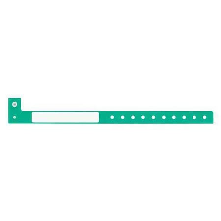 ID Wristband, L-Shaped, Green, PK500 MPN:CLS-PAO-35