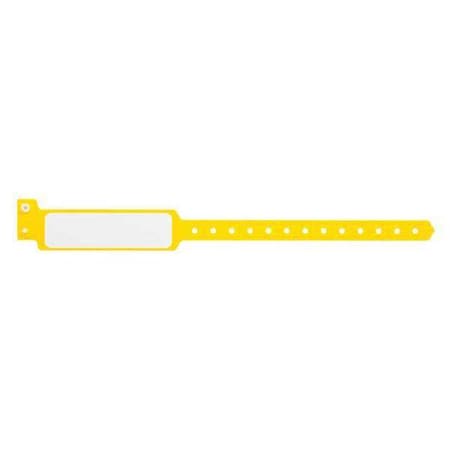 ID Wristband, Plastic, Wide, Yellow, PK500 MPN:CLS-PXO-34