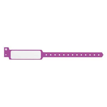 ID Wristband, Plastic, Wide, Purple, PK500 MPN:CLS-PXO-36