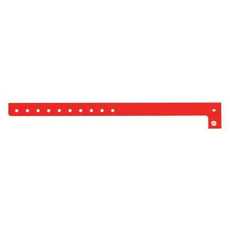 ID Wristband, L-Shaped, Red, 5/8 in W, PK500 MPN:P1-03