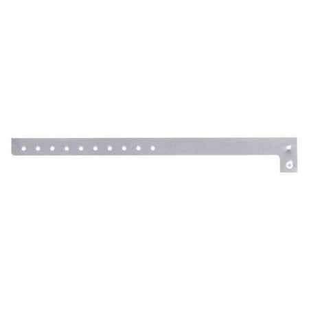 ID Wristband, L-Shaped, Silver, PK500 MPN:P1-12
