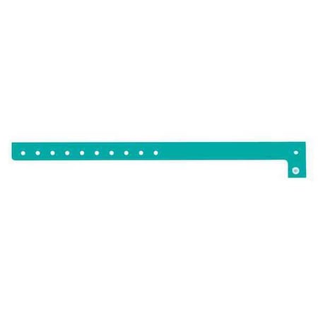 ID Wristband, L-Shaped, Aqua, PK500 MPN:P1-13