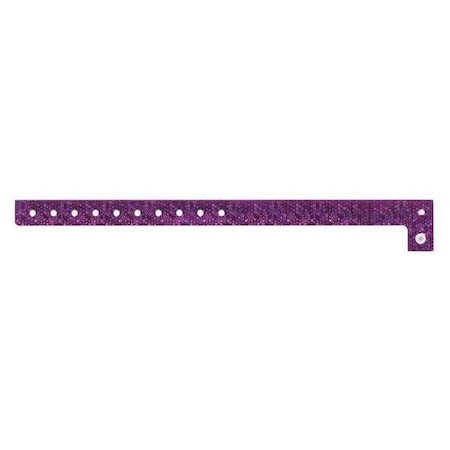 ID Wristband, Holographic, Purple, PK500 MPN:P1H-08
