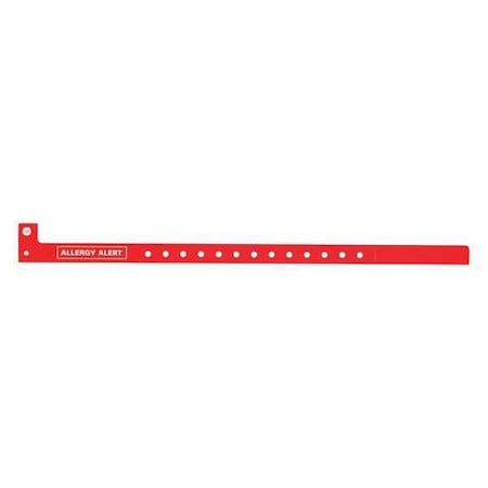 ID Wristband, Plastic, Allergy Alert, PK500 MPN:P2DM-200-003