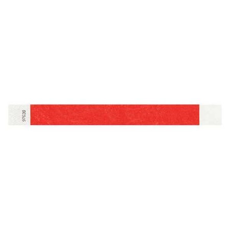 ID Wristband, Adhesive, Red, 1 in. W, PK500 MPN:T2-03