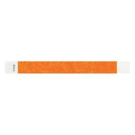ID Wristband, Adhesive, Orange, 1in W, PK500 MPN:T2-04