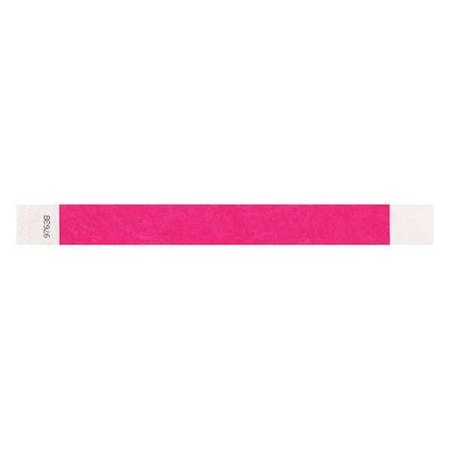 ID Wristband, Adhesive, Pink, 1 in. W, PK500 MPN:T2-07