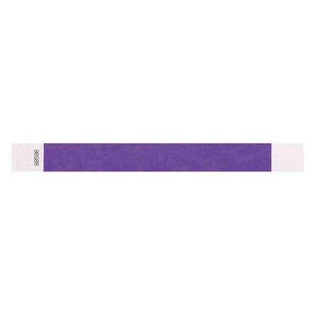 ID Wristband, Adhesive, Purple, 1in W, PK500 MPN:T2-08