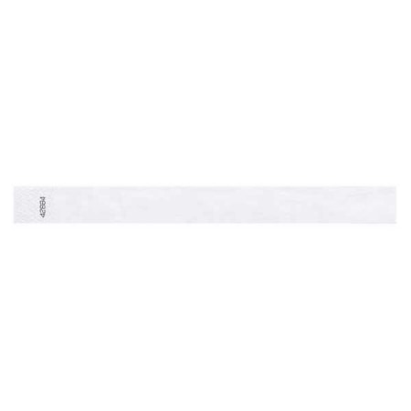 ID Wristband, Adhesive, White, 1 in W, PK500 MPN:T2-09