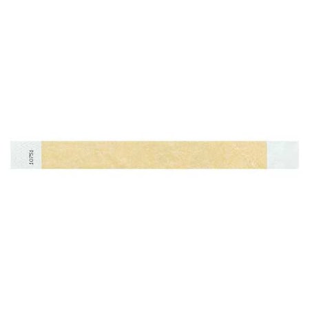 ID Wristband, Adhesive, Gold, 1 in. W, PK500 MPN:T2-11