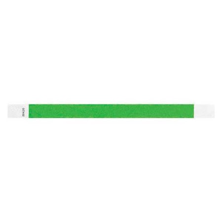 ID Wristband, Tyvek, Light Green, PK500 MPN:T3-01