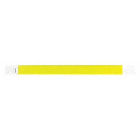 ID Wristband, Tyvek, Light Yellow, PK500 MPN:T3-02