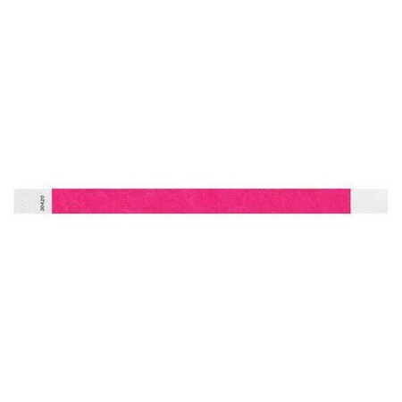 ID Wristband, Adhesive, Pink, PK500 MPN:T3-07
