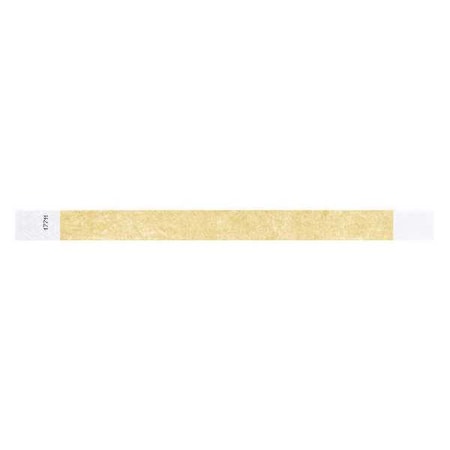 ID Wristband, Adhesive, Gold, PK500 MPN:T3-11