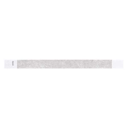 ID Wristband, Adhesive, Silver, PK500 MPN:T3-12