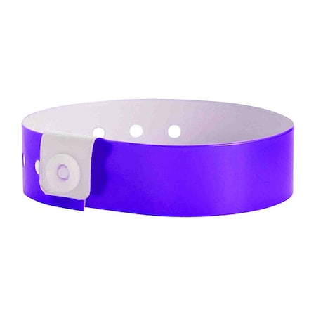 ID Wristband, Vinyl, L-Shaped, Purple, PK500 MPN:V1-08
