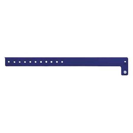 ID Wristband, Vinyl, L-Shaped, Blue, PK500 MPN:V1-15