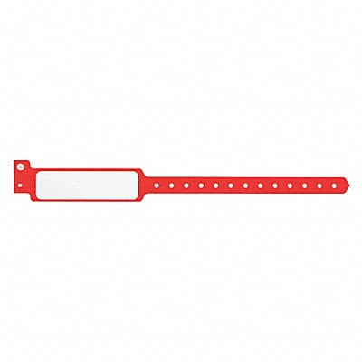 ID Wristband Plastic Wide Red PK500 MPN:P5M-03