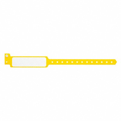 ID Wristband Plastic Wide Yellow PK500 MPN:P5M-34