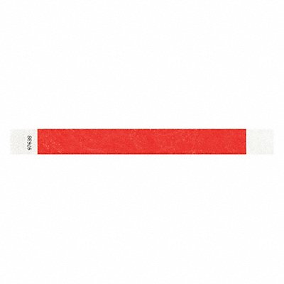 ID Wristband Adhesive Red 1 in W PK500 MPN:T2-03