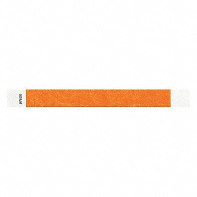 ID Wristband Adhesive Orange 1in W PK500 MPN:T2-04