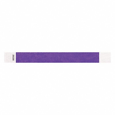 ID Wristband Adhesive Purple 1in W PK500 MPN:T2-08
