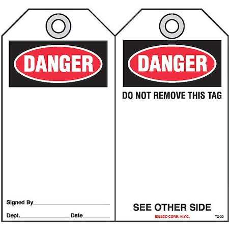 Danger Logo Only Safety Tag, PK10 MPN:KAT230AC