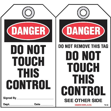 Do Not Touch This Control Tag, PK10 MPN:KAT640AC