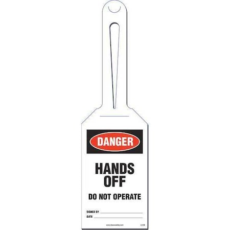 Hands Off Loop Safety Tag, PK10 MPN:KML308A