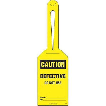 Caution: Defective Loop Safety Tag, PK10 MPN:KML502A
