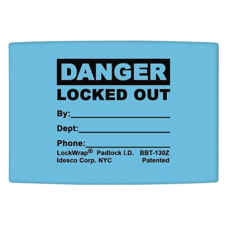 Padlock Label, 1-5/8inHx1-1/2inW, PK25, LMBBT128AAC MPN:LMBBT128AAC