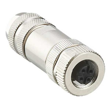 Wireable M12 connector MPN:E12356