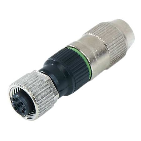 Wireable M12 connector MPN:E18059