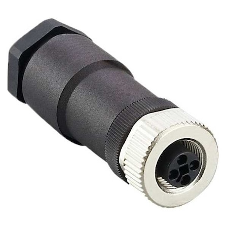 Wireable M12 connector MPN:E18165