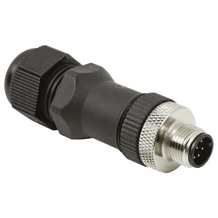 Wireable M12 connector MPN:E18343