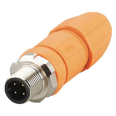 Wireable M12 connector MPN:EVC812