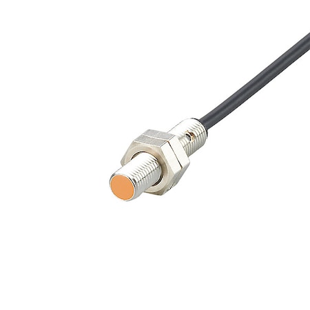 Cylindrical, Inductive Proximity Sensor, 8 mm Dia., Brass/PBT, 2 m, Bare Wire, 2 Wires, Shielded MPN:IE5207