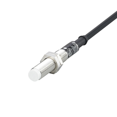 Cylindrical, Inductive Proximity Sensor, 12 mm Dia., Brass, 2 m, Bare Wire, 2 Wires, Unshielded MPN:IF0302