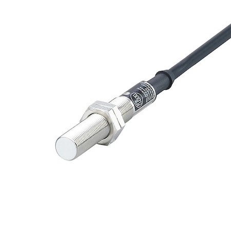 Cylindrical, Inductive Proximity Sensor, 12 mm Dia., Brass, 2 m, Bare Wire, 2 Wires, Shielded MPN:IF0303